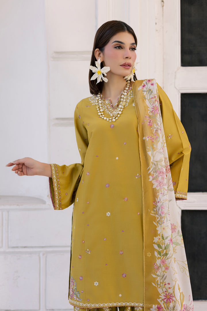 Chandler 3Pc - Festive Embroidered Lawn