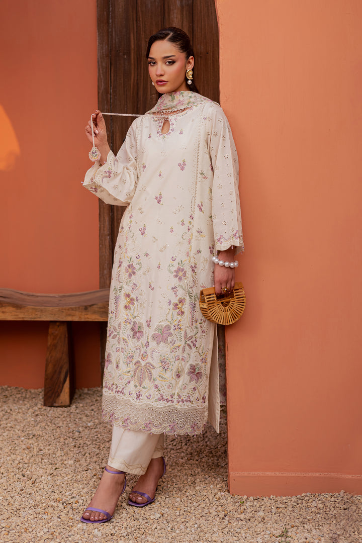 Canberra 3Pc - Festive Embroidered Lawn