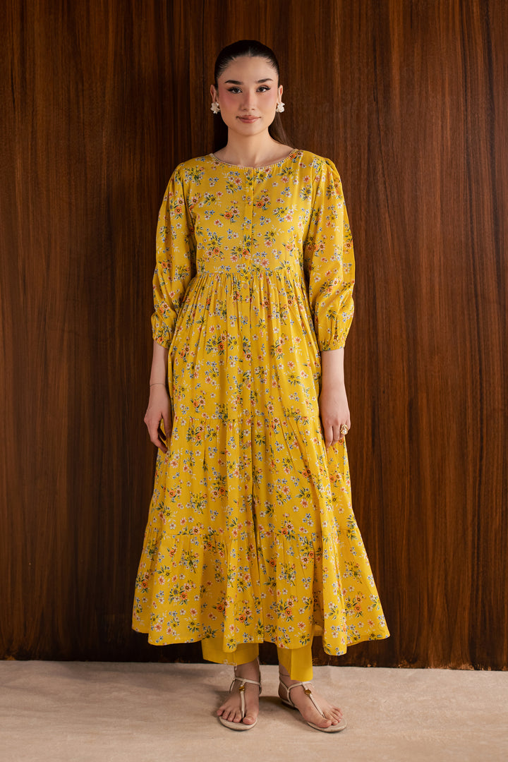 Butter Cup 2Pc - Printed Lawn Dress