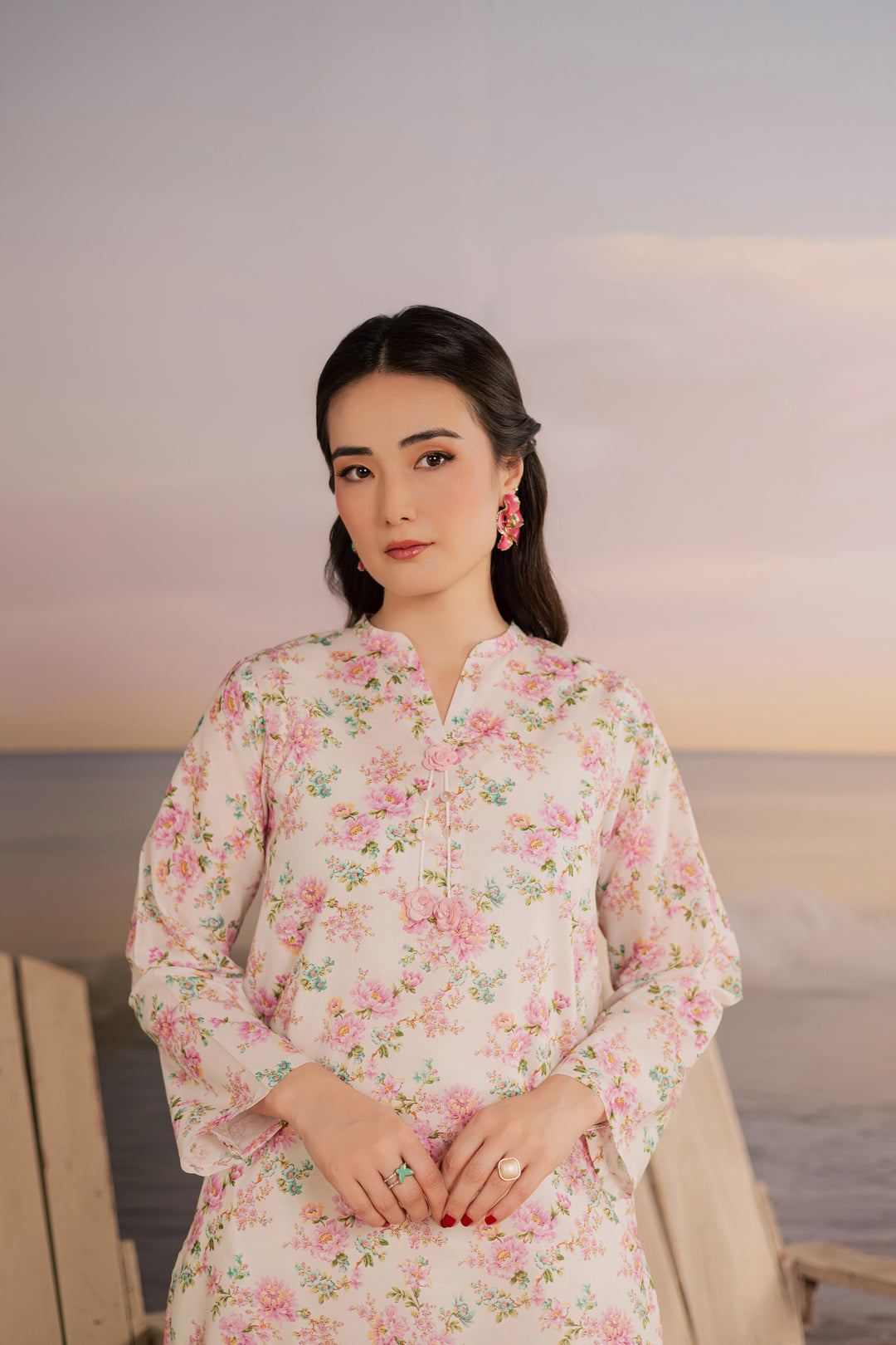 White Hawk 2Pc - Printed Lawn Dress
