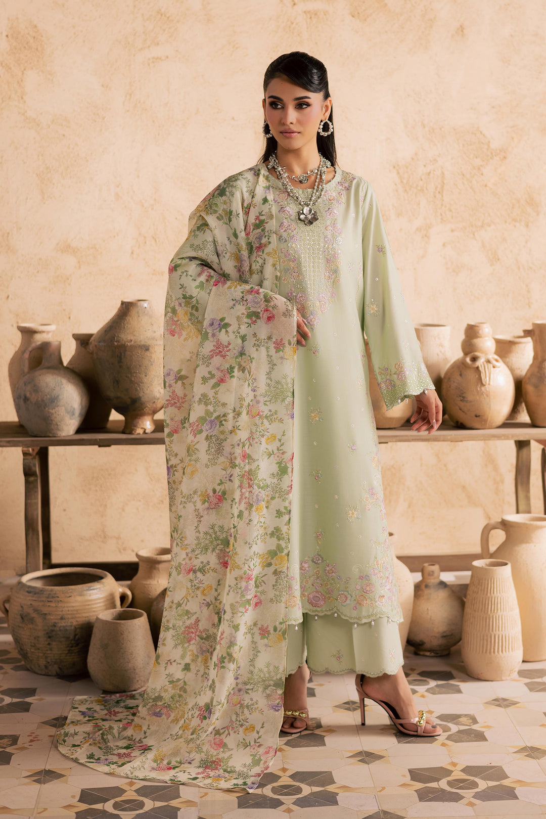 Morika 3Pc - Embroidered Festive Pret