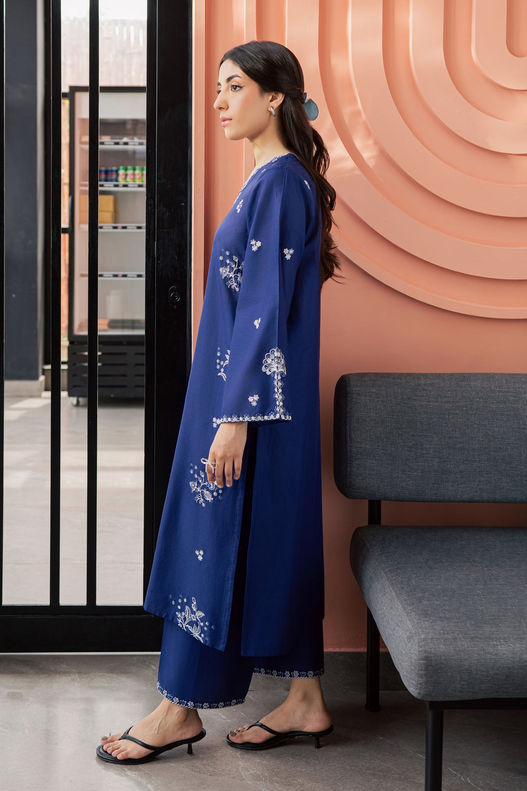 Inkwell 2Pc - Embroidered Lawn Dress