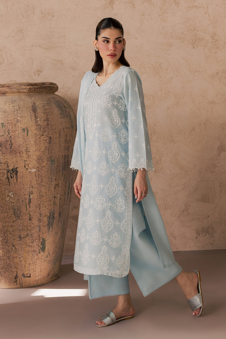 Leon 3Pc - Embroidered Lawn Dress