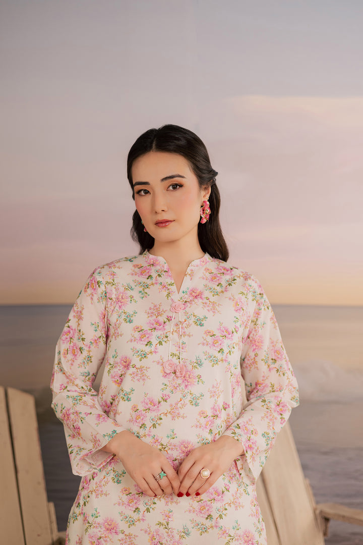 White Hawk 2Pc - Printed Lawn Dress