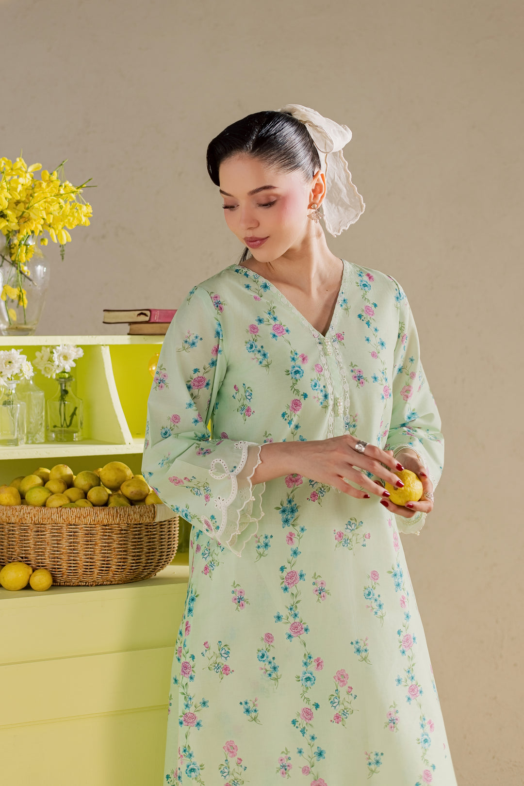 Jiwon 2Pc - Printed Lawn Dress