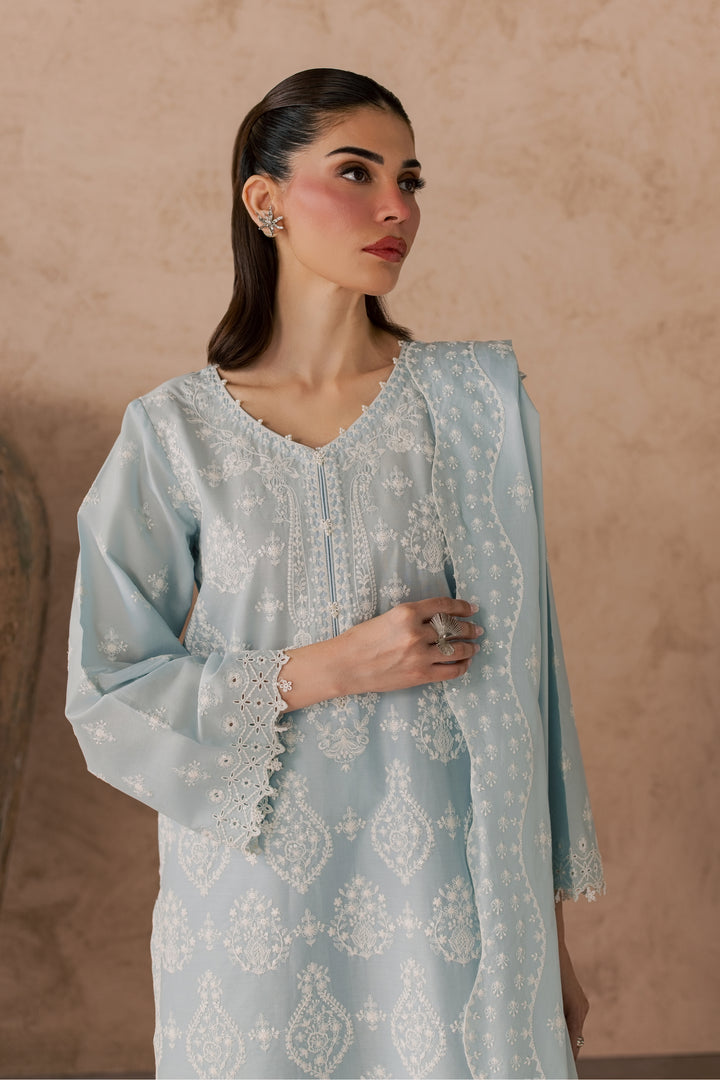 Leon 3Pc - Embroidered Lawn Dress
