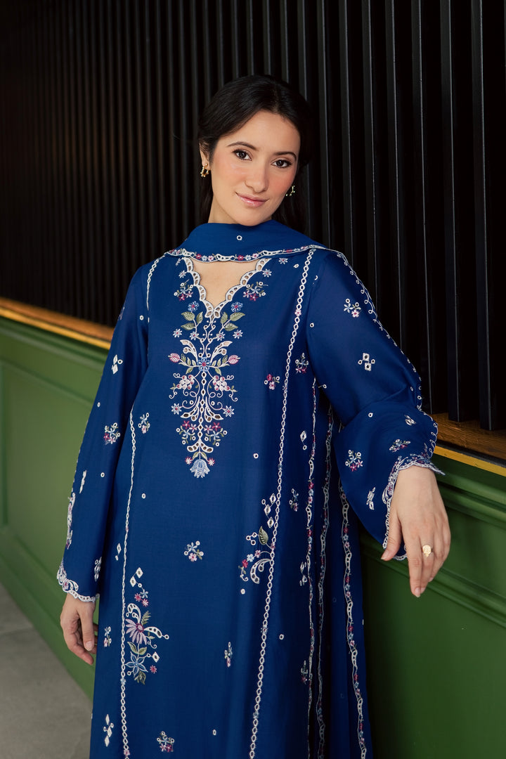 Pixel 3Pc - Embroidered Lawn Dress