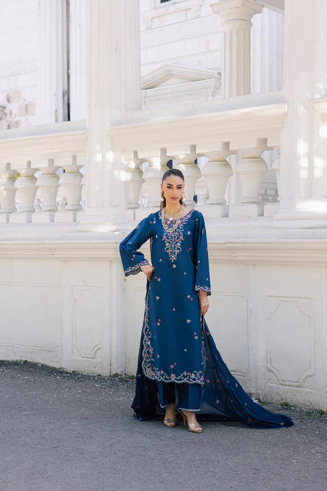 Sabeha 3Pc - Festive Embroidered Lawn