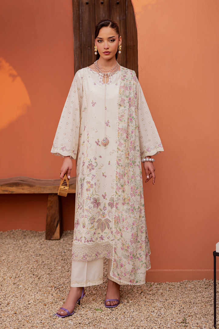 Canberra 3Pc - Festive Embroidered Lawn