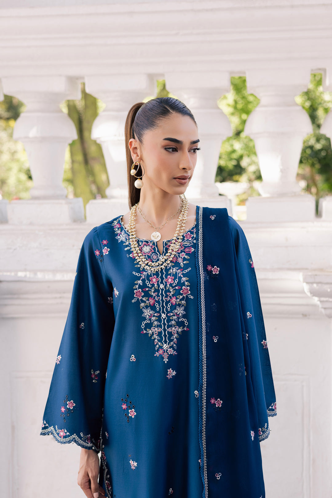 Sabeha 3Pc - Festive Embroidered Lawn