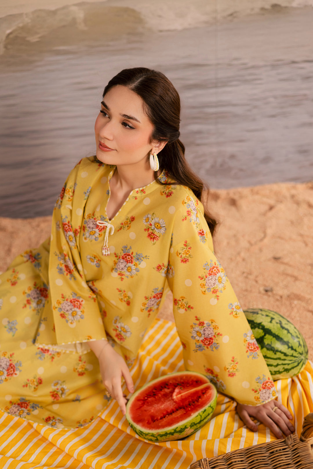 Kirara 2Pc - Printed Lawn Dress