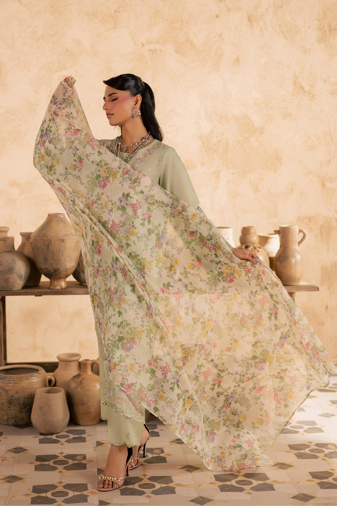 Morika 3Pc - Embroidered Festive Pret