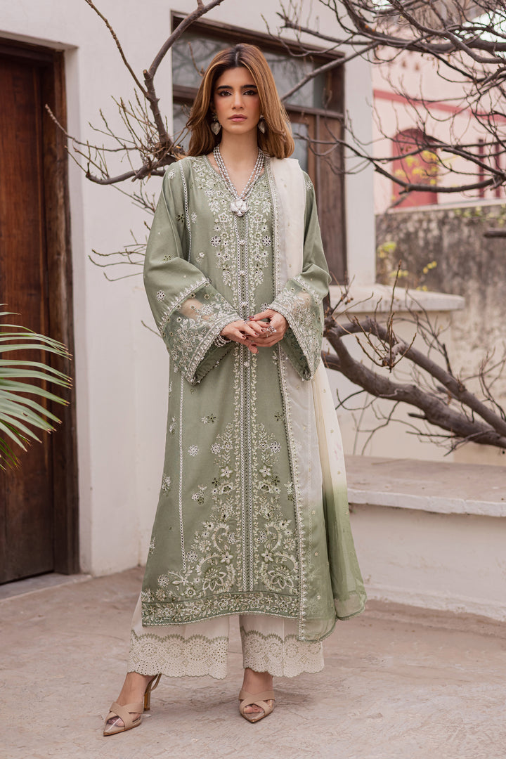 Grass Hopper 3Pc - Embroidered Festive Pret