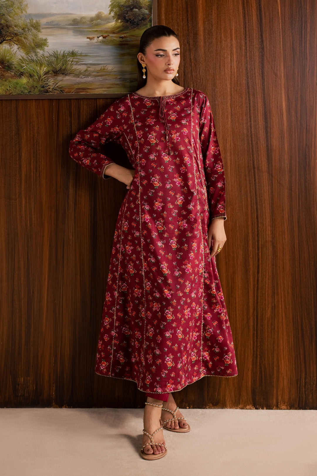 Cherry 2Pc - Printed Lawn Dress