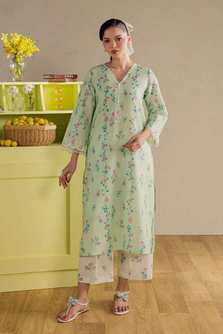 Jiwon 2Pc - Printed Lawn Dress