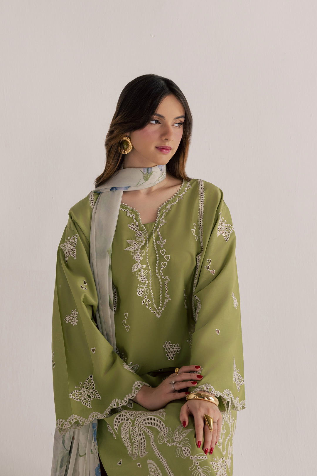 Bano Sakhi 3Pc - Embroidered Lawn Dress