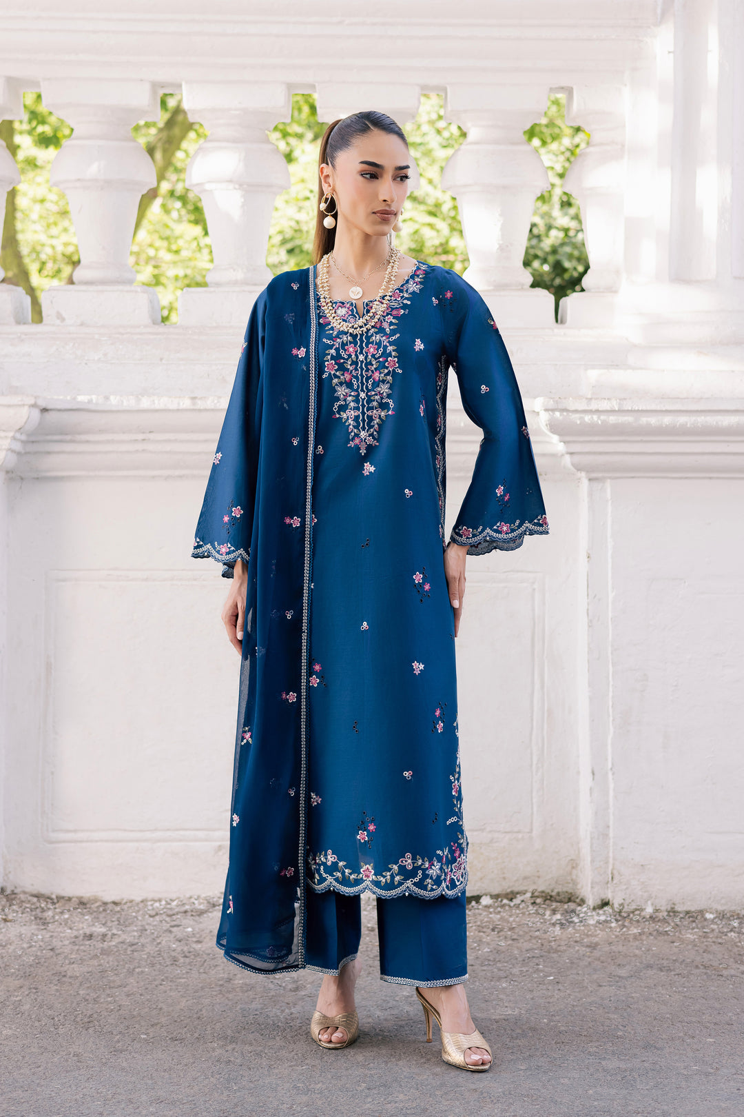 Sabeha 3Pc - Festive Embroidered Lawn