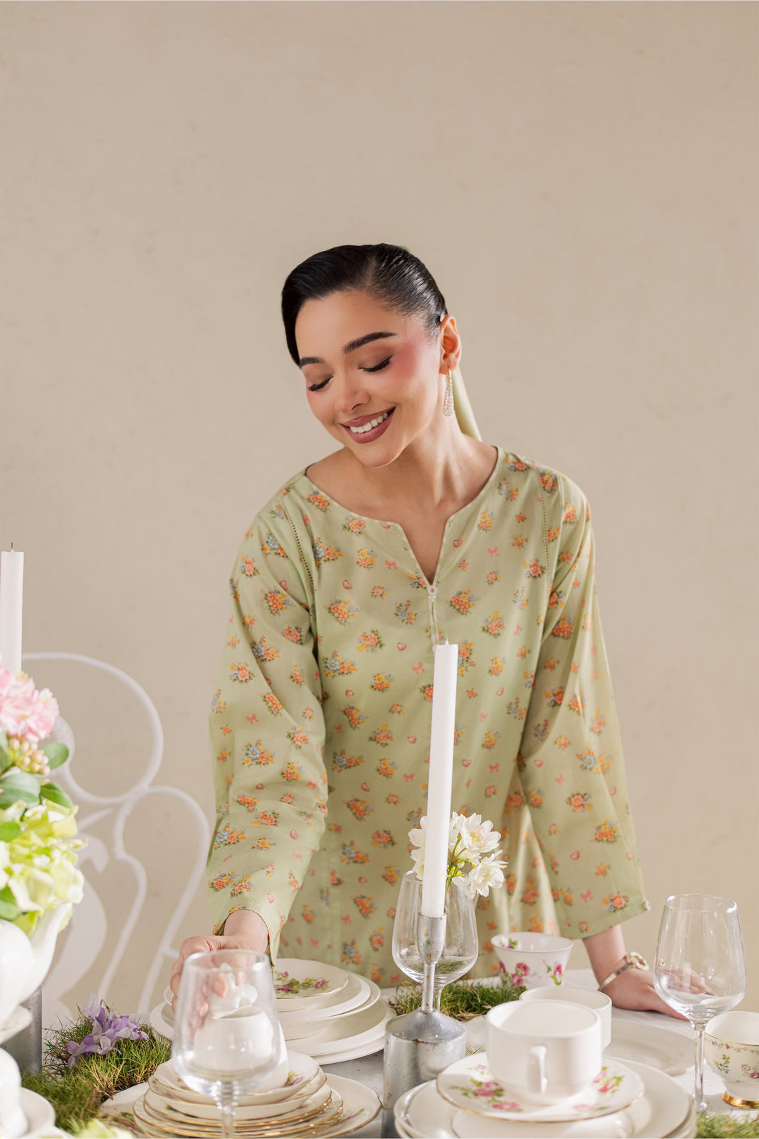 Brian 2Pc - Printed Lawn Dress