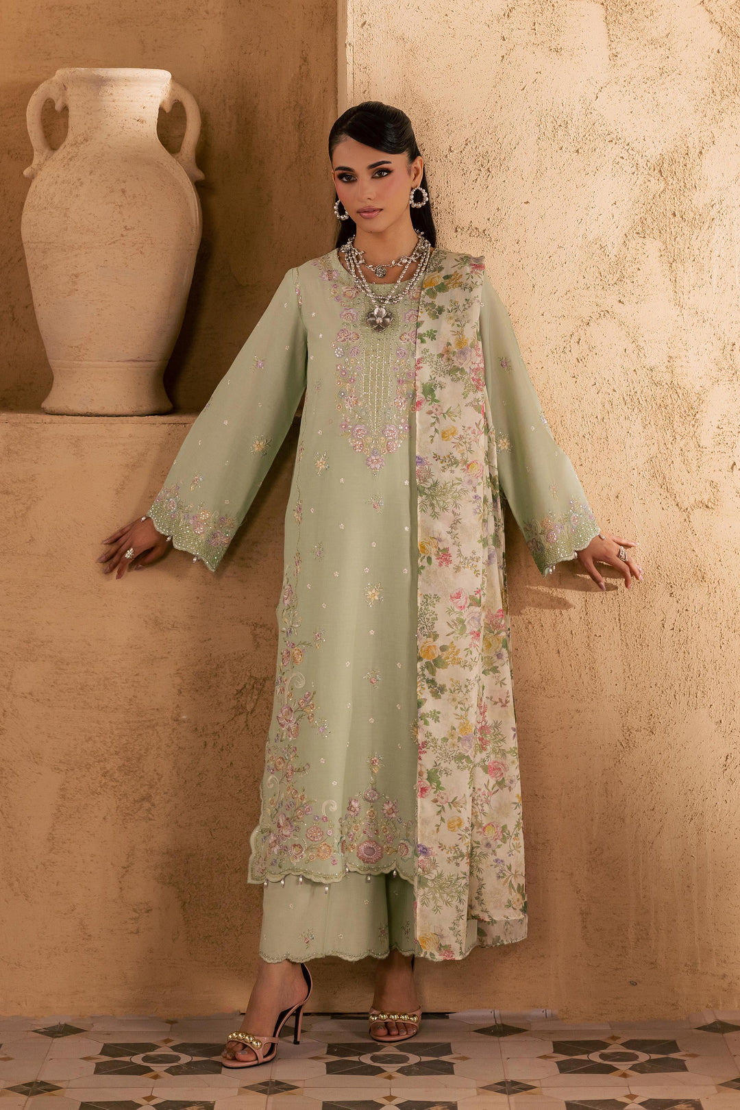 Morika 3Pc - Embroidered Festive Pret