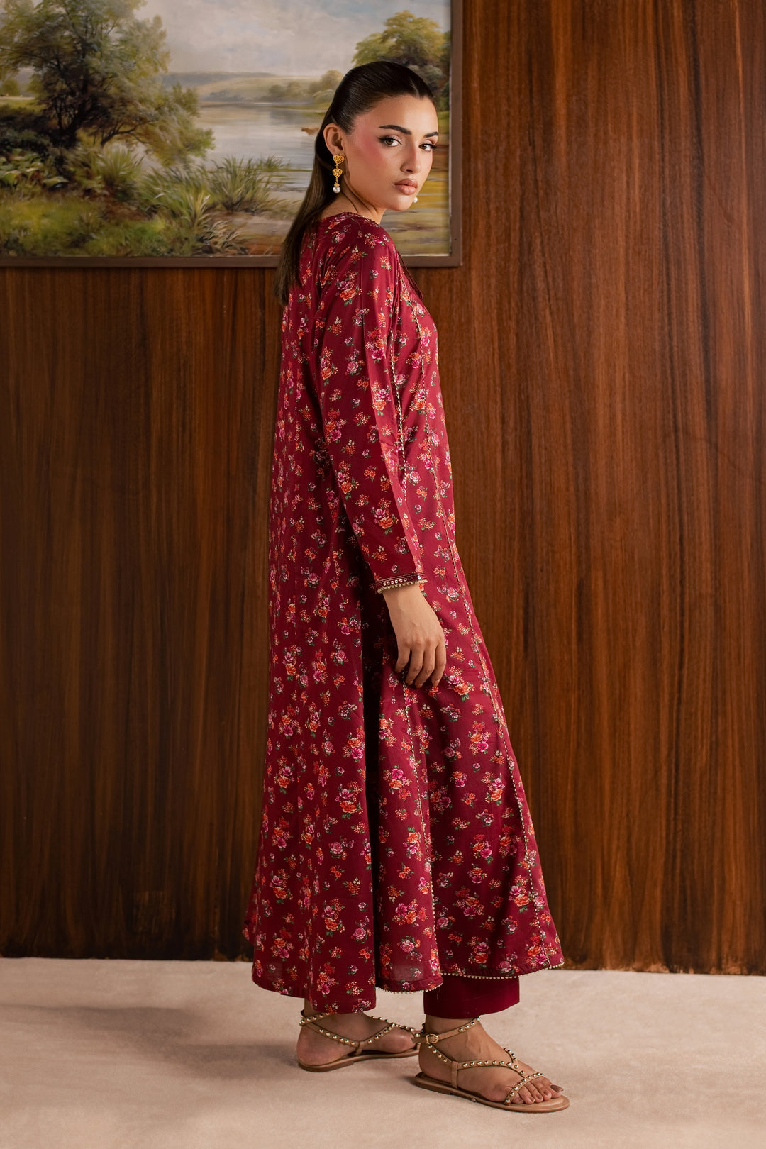Cherry 2Pc - Printed Lawn Dress