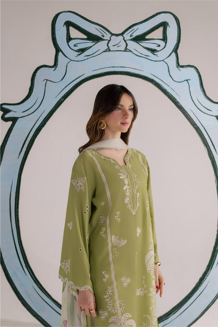 Bano Sakhi 3Pc - Embroidered Lawn Dress