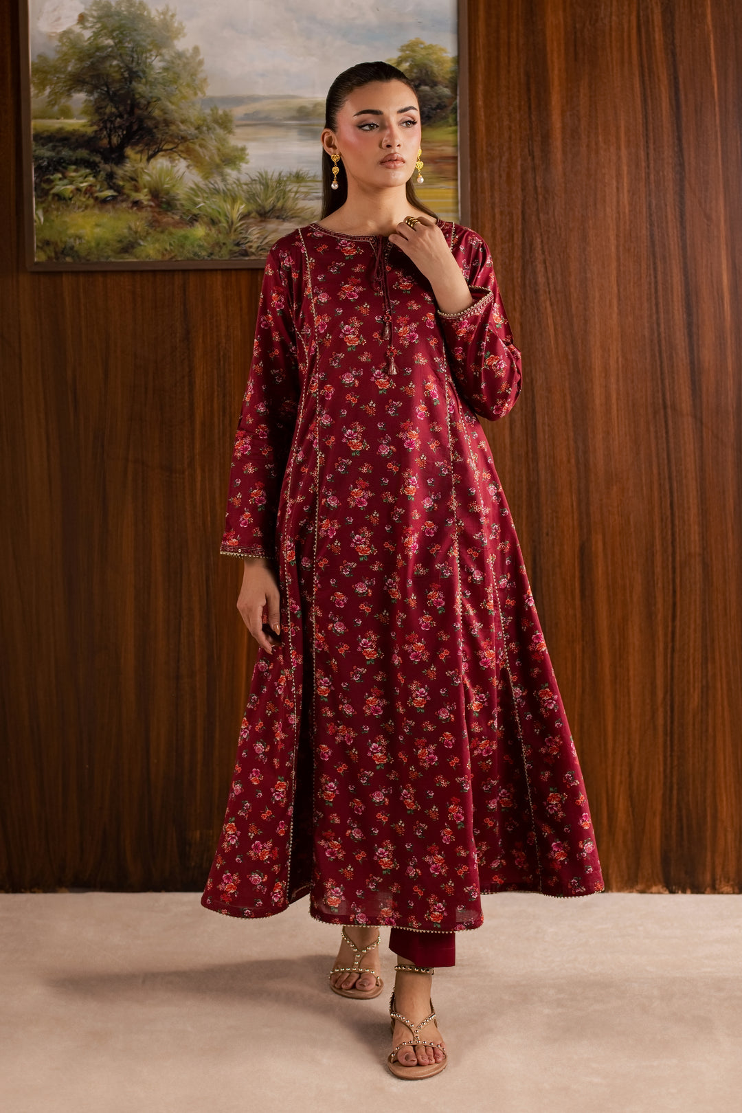 Cherry 2Pc - Printed Lawn Dress