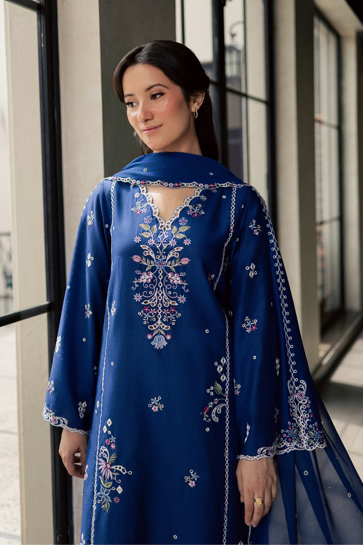 Pixel 3Pc - Embroidered Lawn Dress