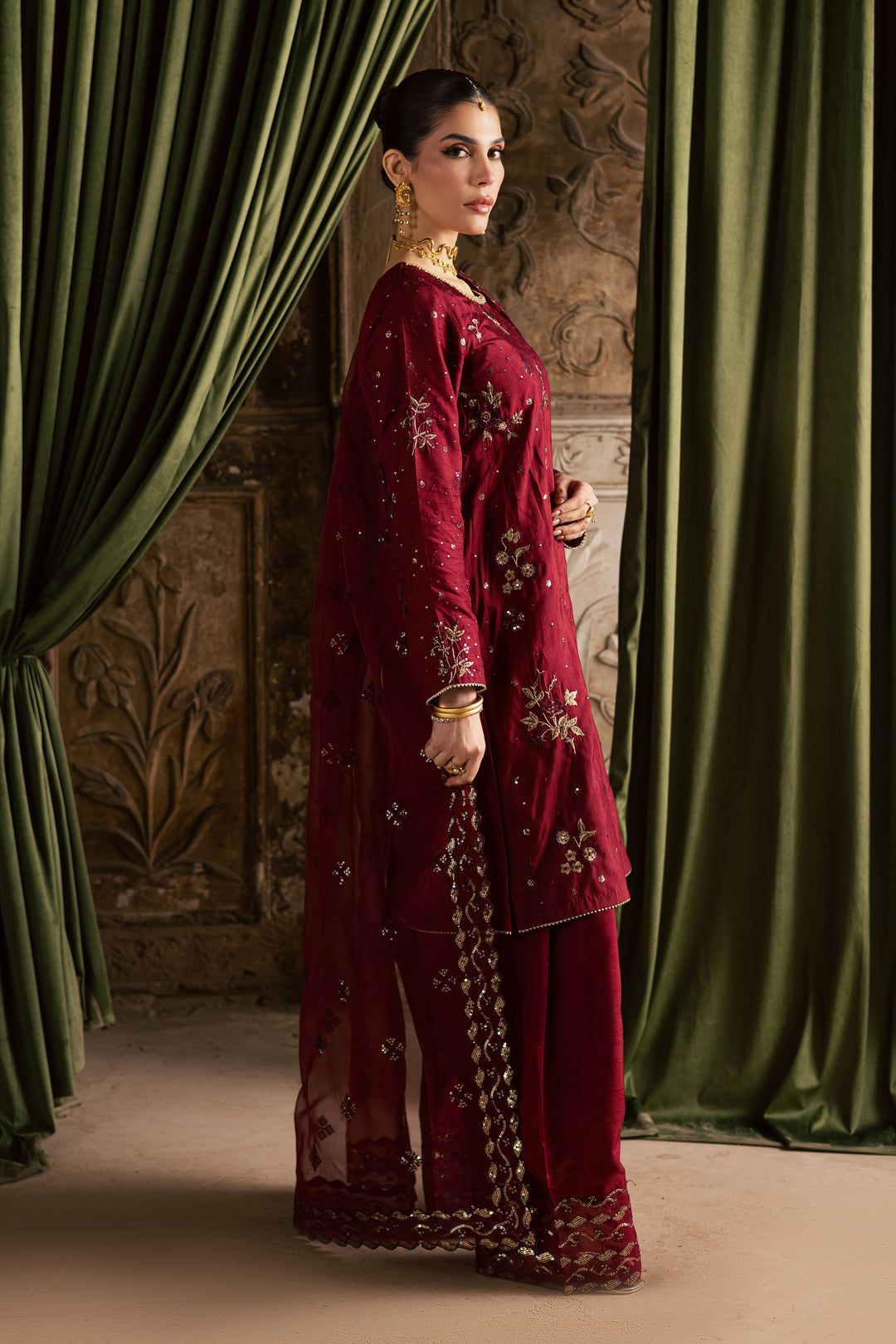 Ruby Amber 3Pc - Festive Luxe Pret