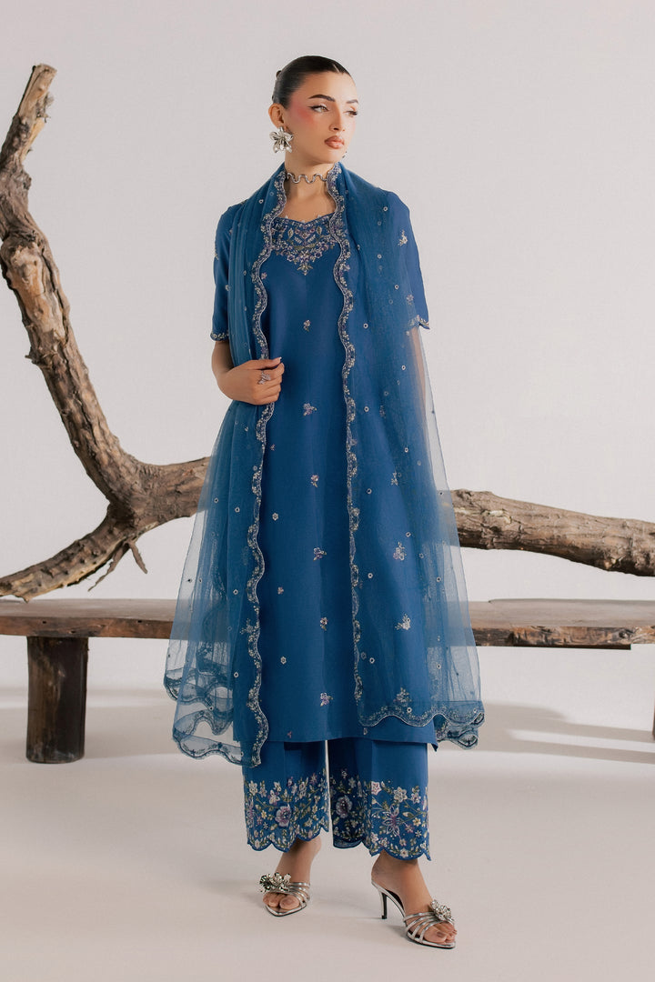 Blue Neelum 3Pc - Luxury Embroidered Lawn