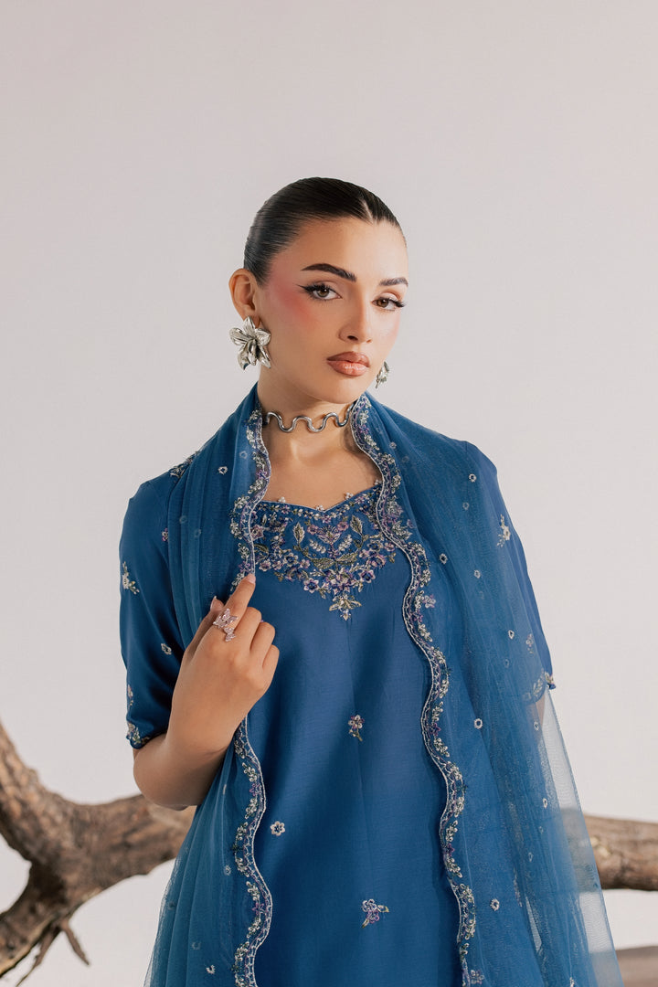 Blue Neelum 3Pc - Luxury Embroidered Lawn