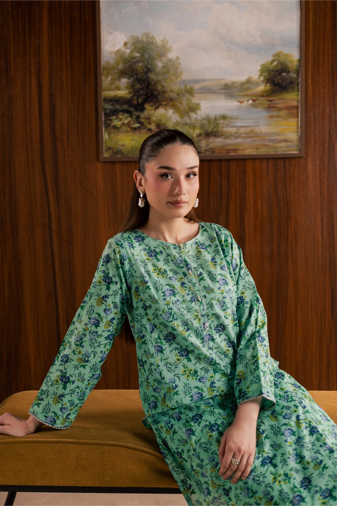 Hanna 2Pc - Printed Lawn Dress