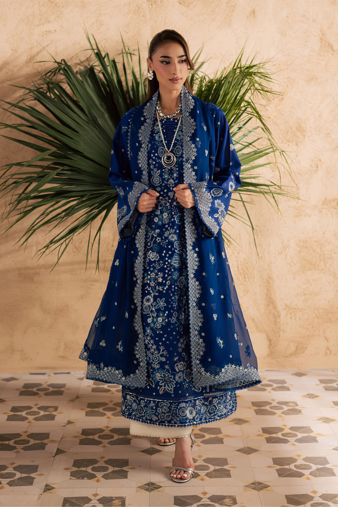 Eirlys 3Pc - Embroidered Festive Pret