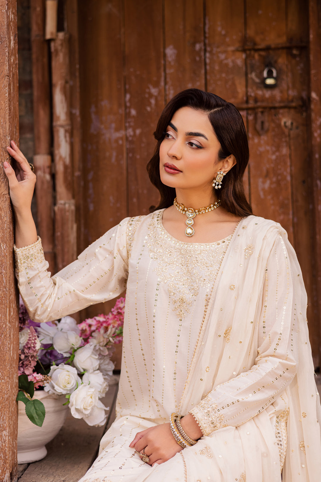 Hans 3Pc - Festive Embroidered Lawn