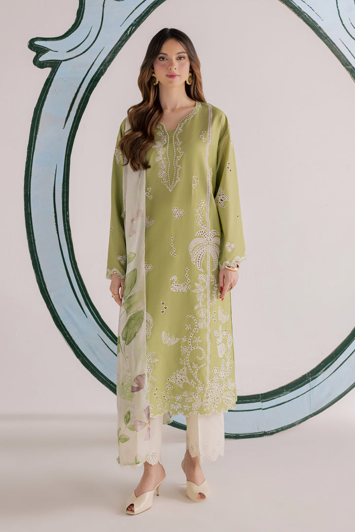 Bano Sakhi 3Pc - Embroidered Lawn Dress