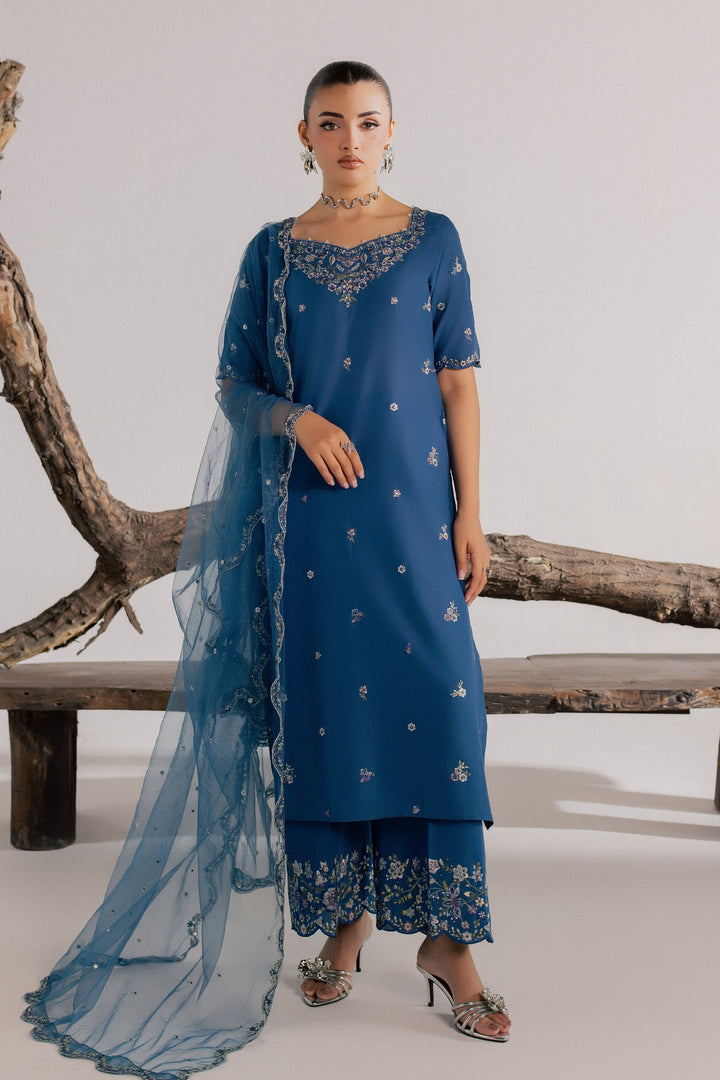 Blue Neelum 3Pc - Luxury Embroidered Lawn