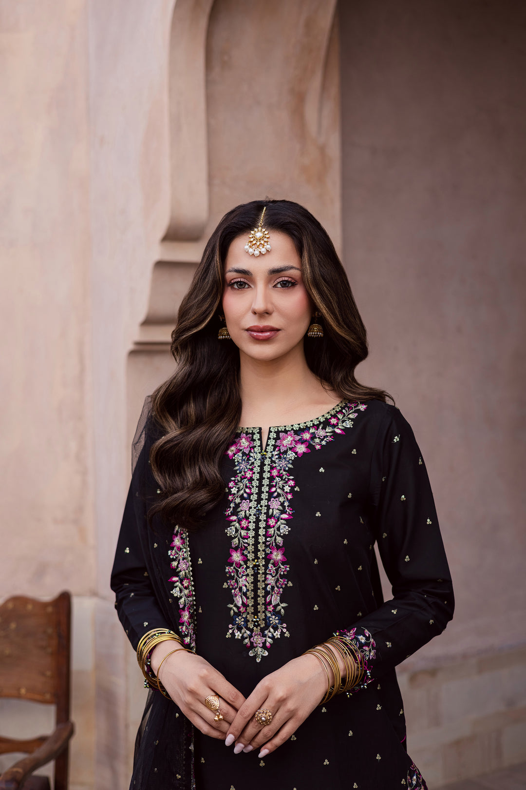 Hozier 3Pc - Festive Embroidered Lawn