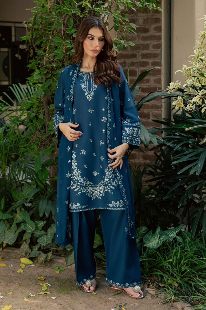 Jewel Arzoo  3Pc - Embroidered Khaddar Pret