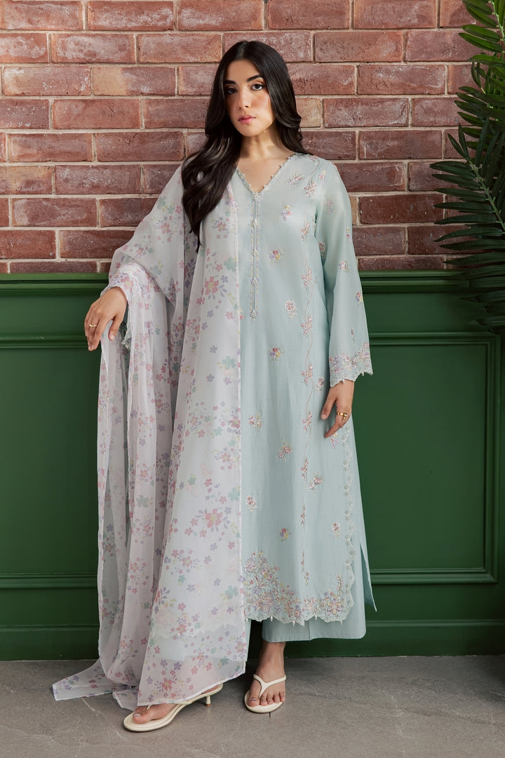 Miorah 3Pc - Embroidered Lawn Dress