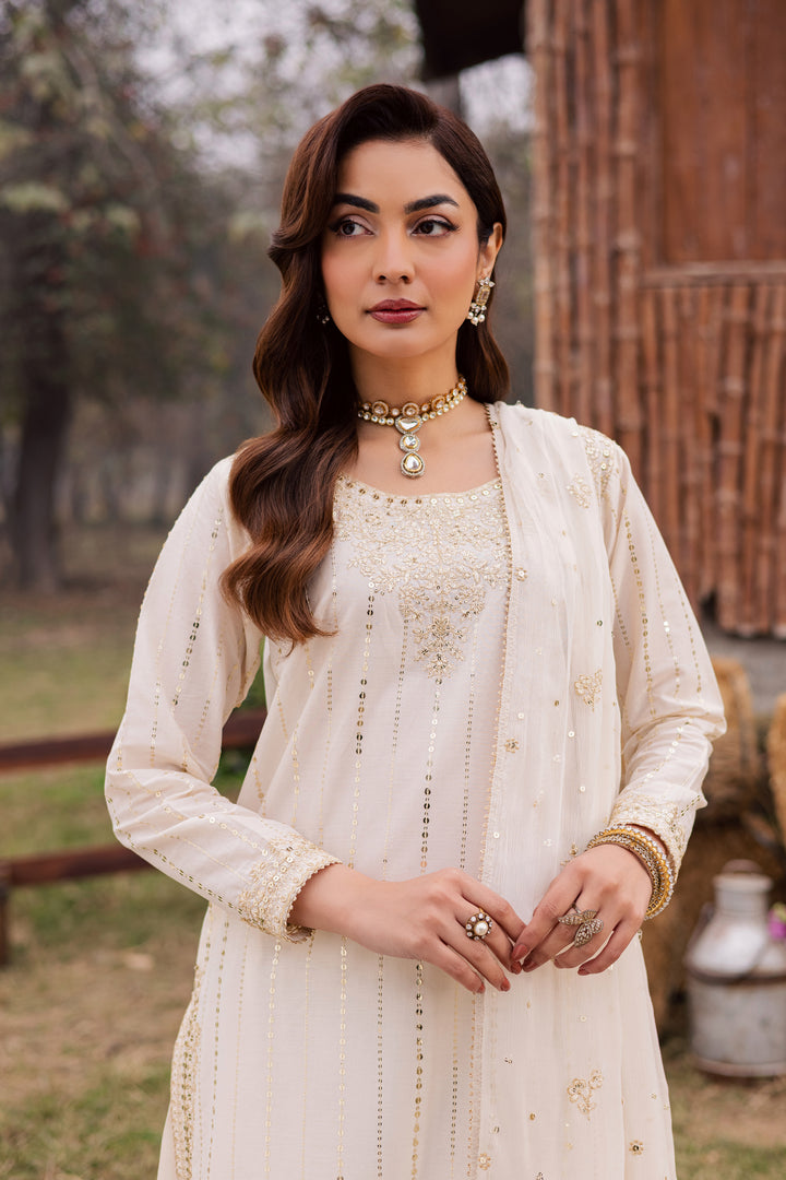 Hans 3Pc - Festive Embroidered Lawn