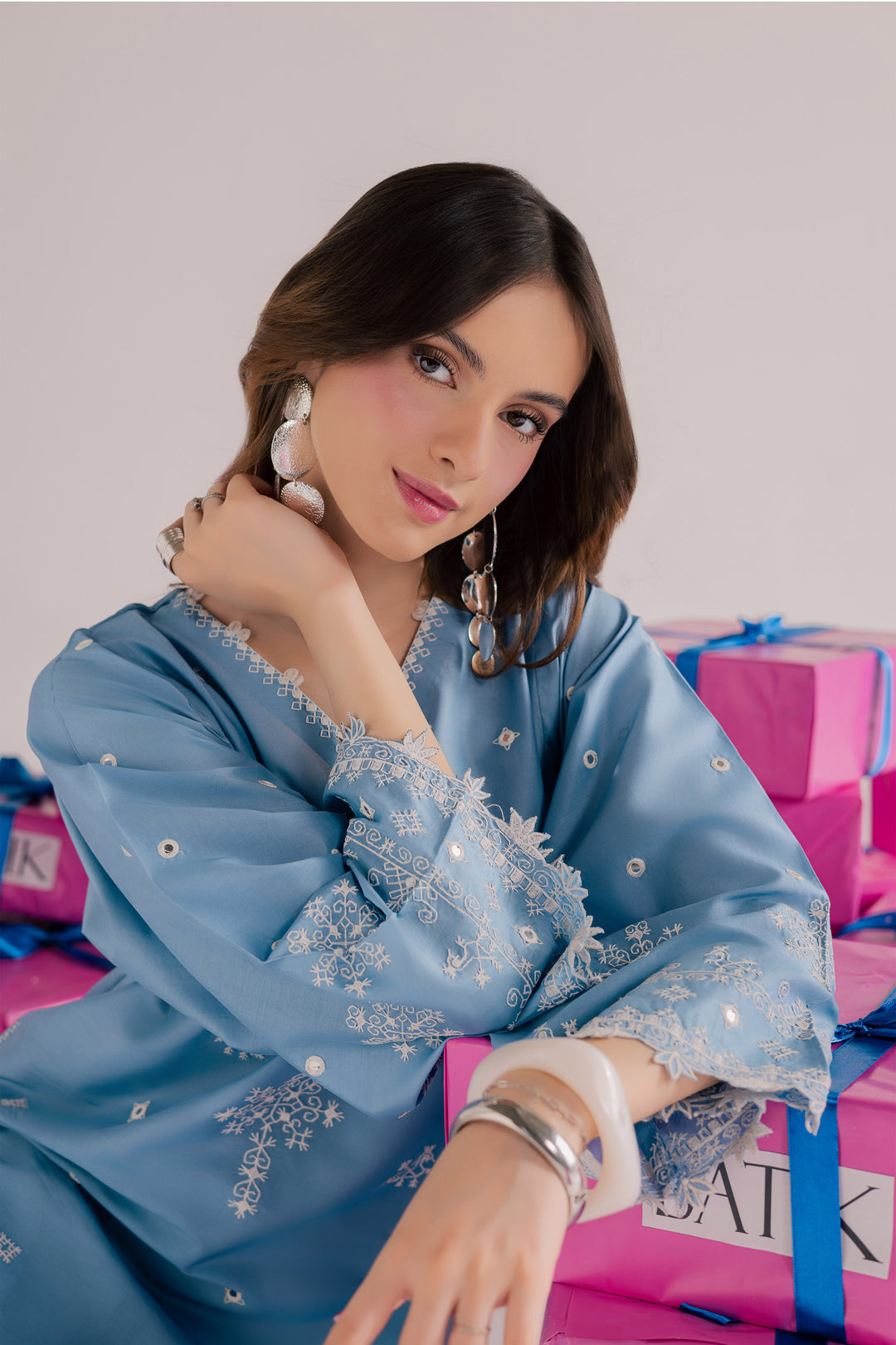 Santro 2Pc - Embroidered Lawn Dress