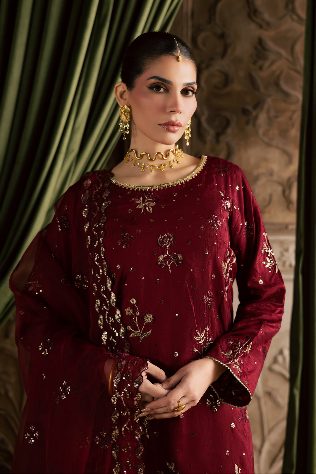 Ruby Amber 3Pc - Festive Luxe Pret