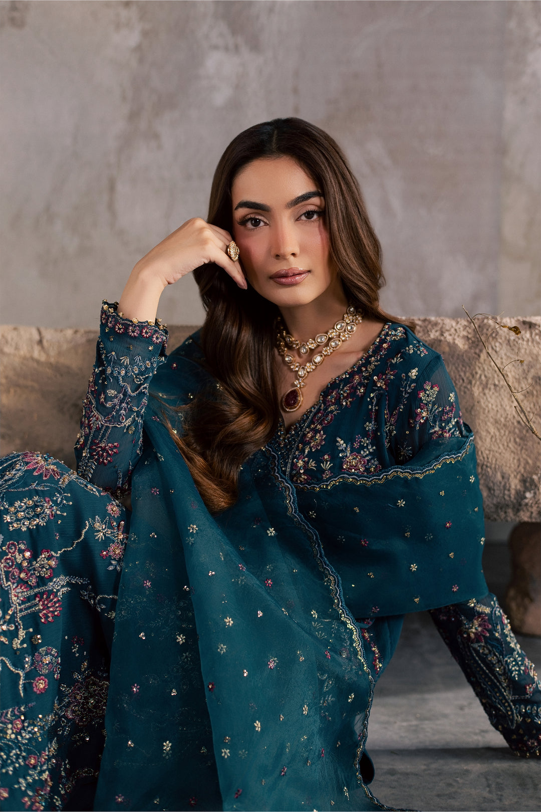 Nazish 3Pc - Festive Luxe Pret