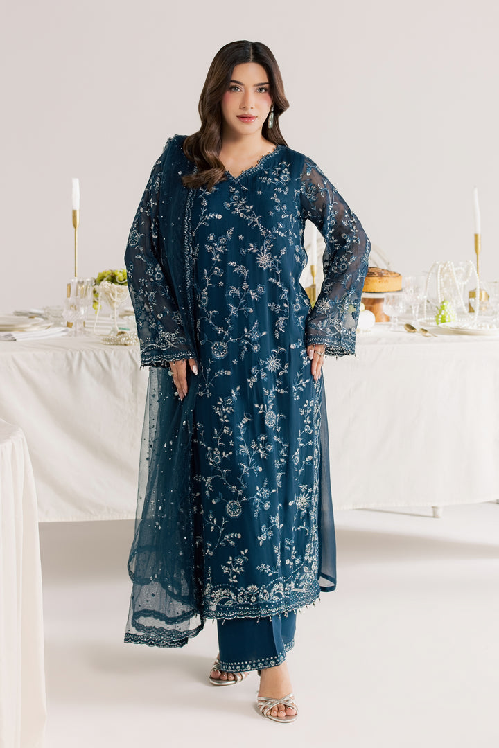 Teal Neesha 3Pc - Festive Luxe Pret