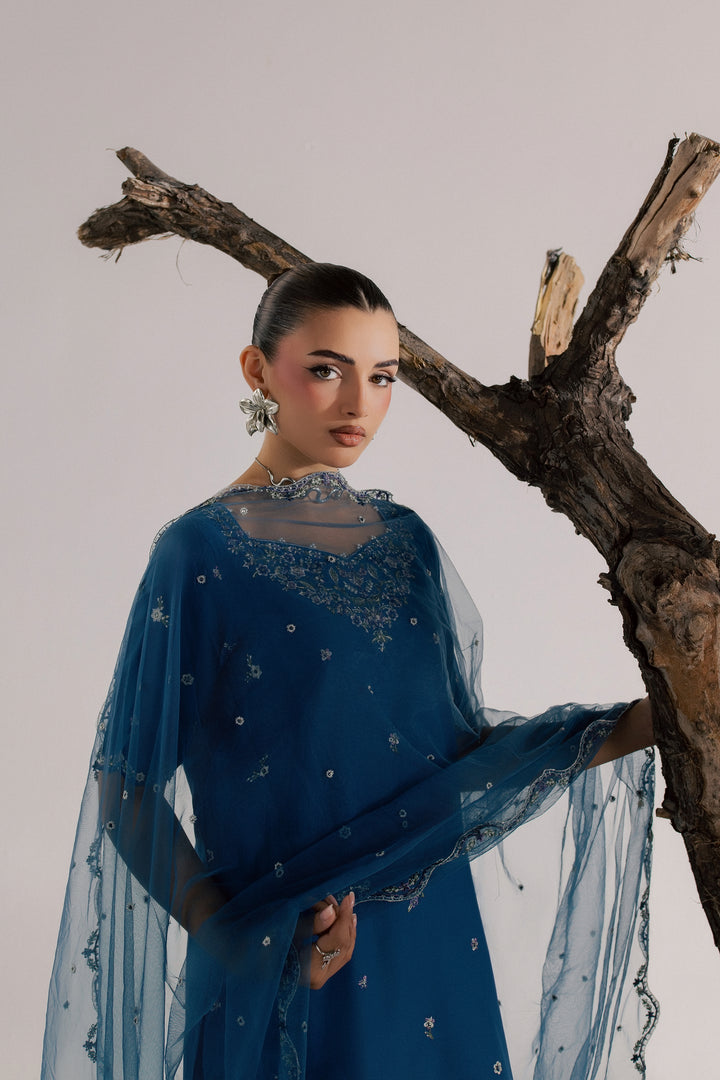Blue Neelum 3Pc - Luxury Embroidered Lawn