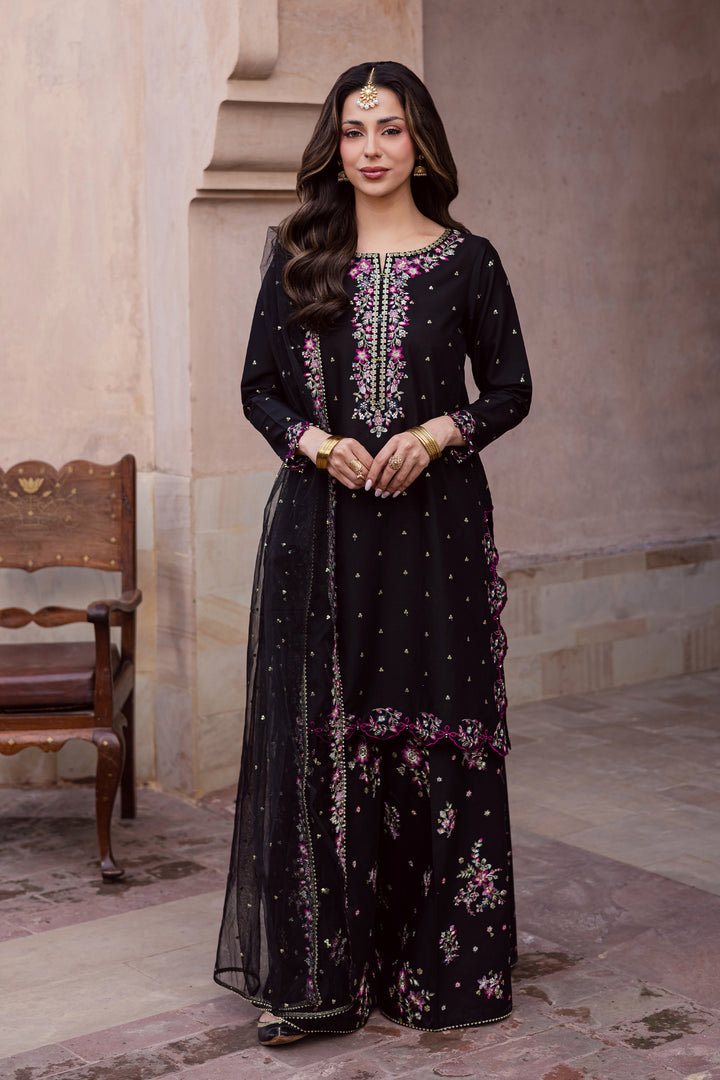 Hozier 3Pc - Festive Embroidered Lawn