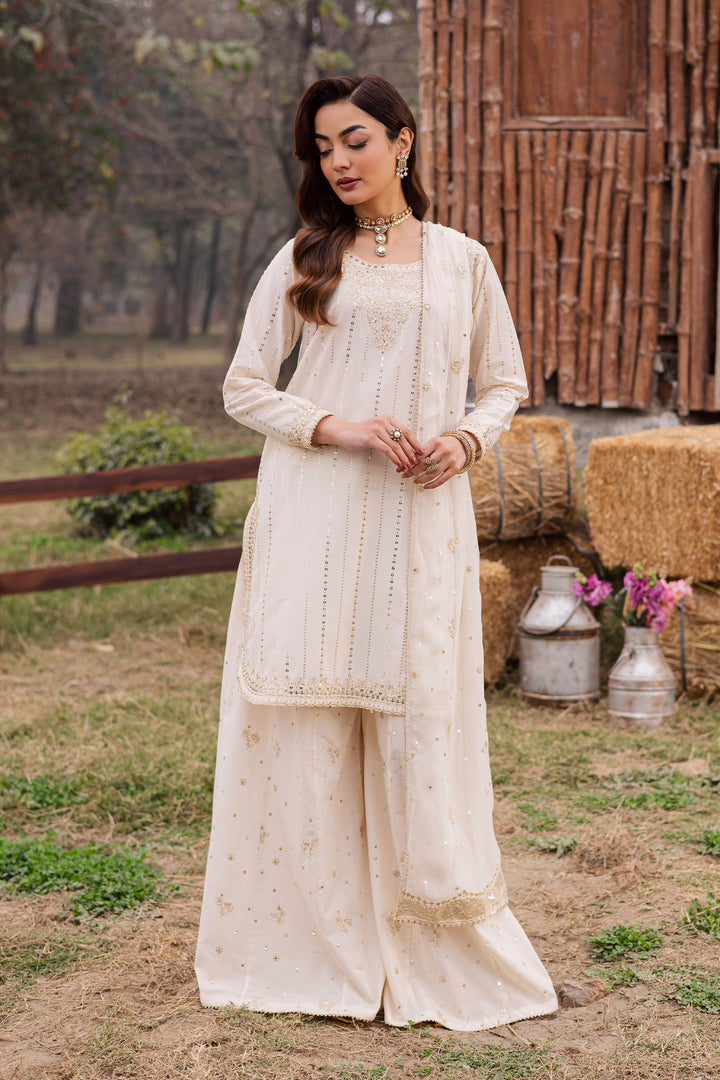 Hans 3Pc - Festive Embroidered Lawn