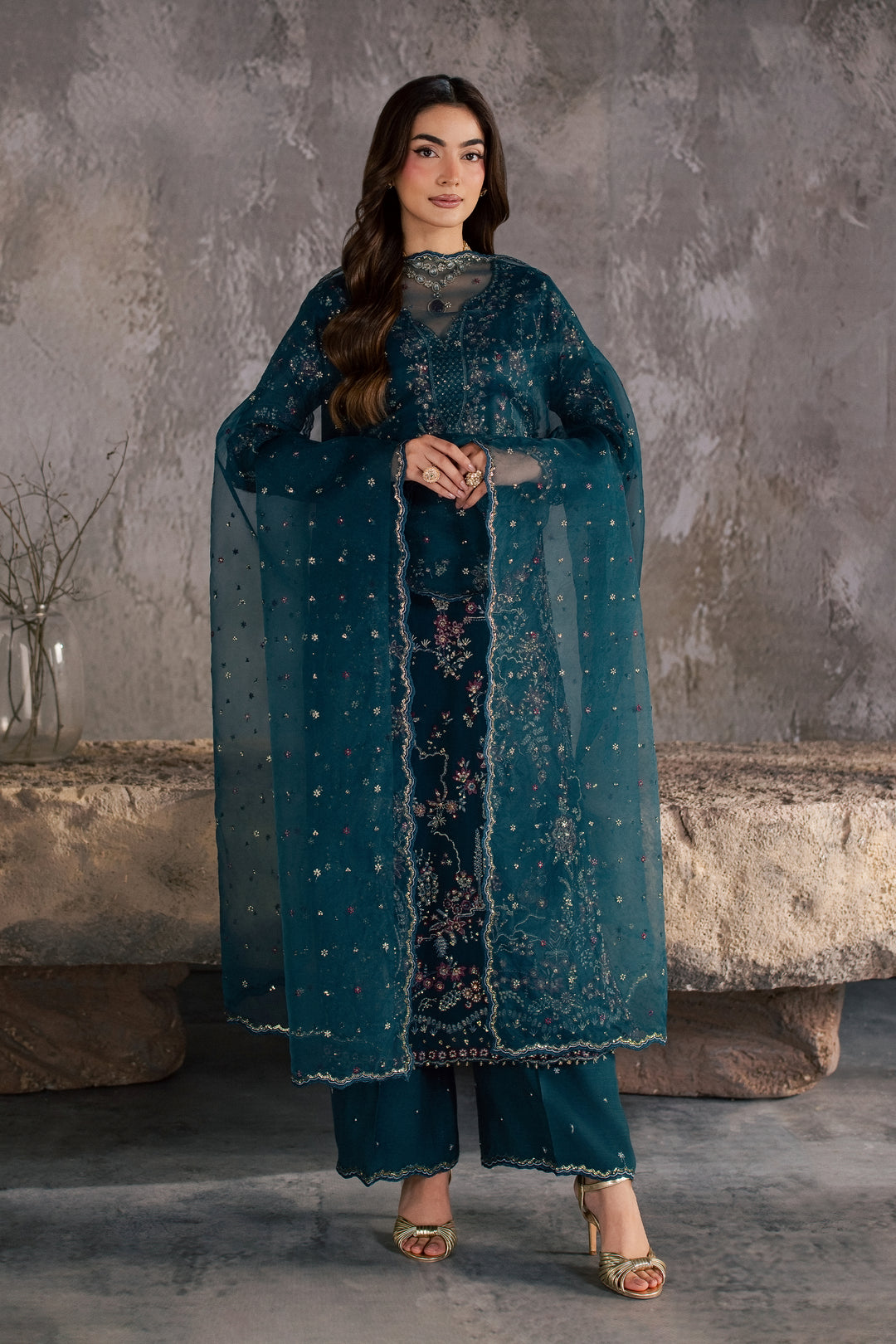 Nazish 3Pc - Festive Luxe Pret