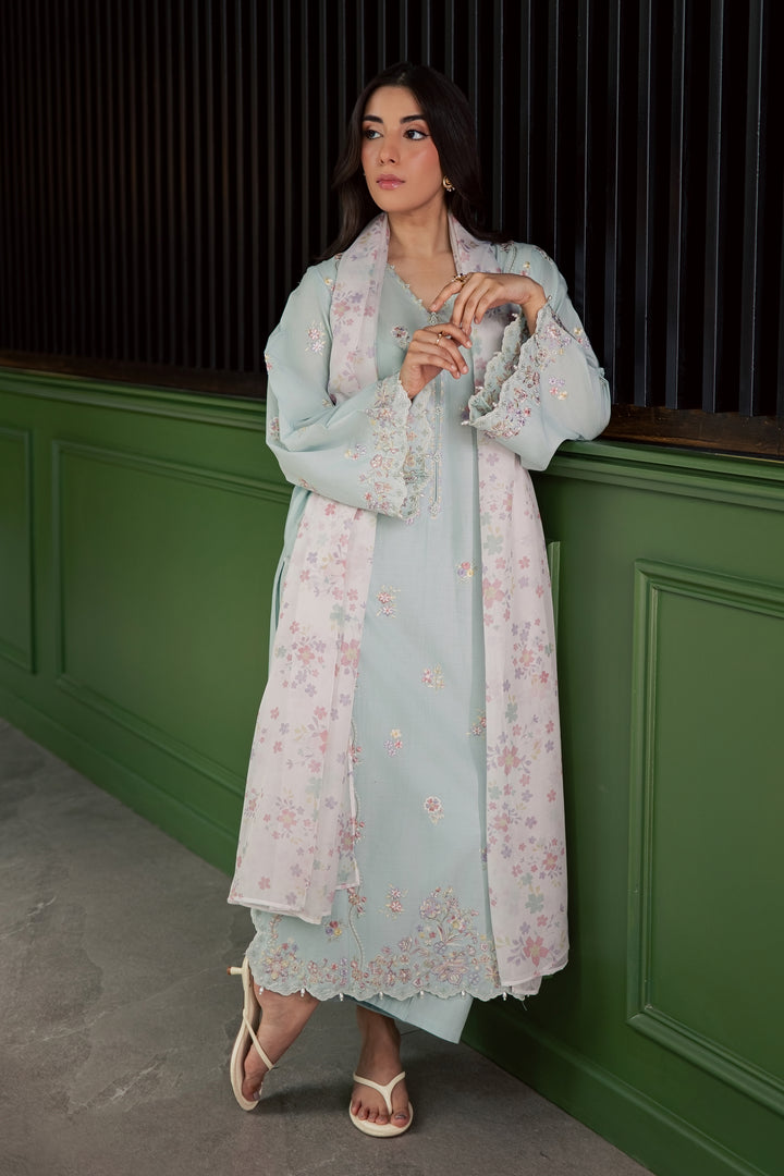 Miorah 3Pc - Embroidered Lawn Dress