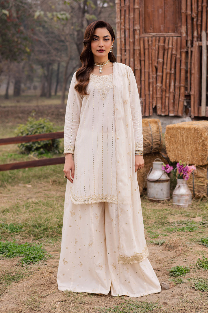 Hans 3Pc - Festive Embroidered Lawn