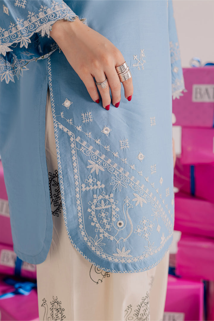 Santro 2Pc - Embroidered Lawn Dress